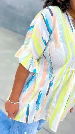 The ZigZag Stripe Brunch Break Top