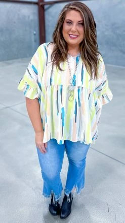 The ZigZag Stripe Brunch Break Top