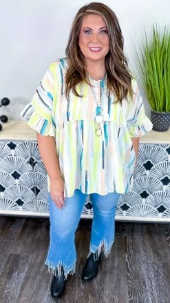 The ZigZag Stripe Brunch Break Top