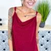 The ZigZag Stripe Burgundy Night Train Tank TOPS & TUNICS