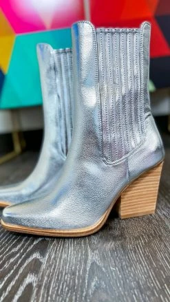 Chinese Laundry Cali Metallic Booties