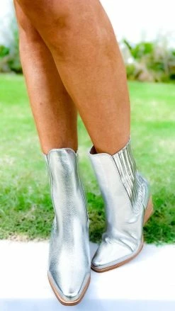 Chinese Laundry Cali Metallic Booties