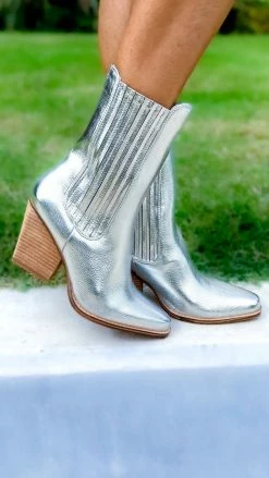 Chinese Laundry Cali Metallic Booties