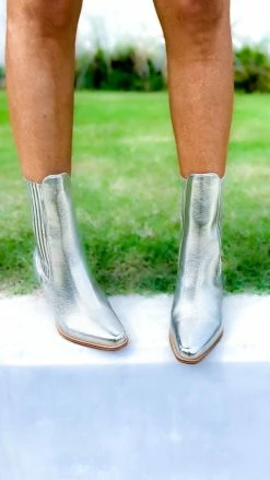 Chinese Laundry Cali Metallic Booties