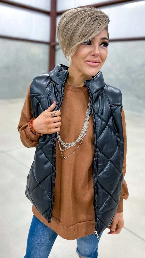 Zenana Camel Chilly Day Sweatshirt TOPS & TUNICS