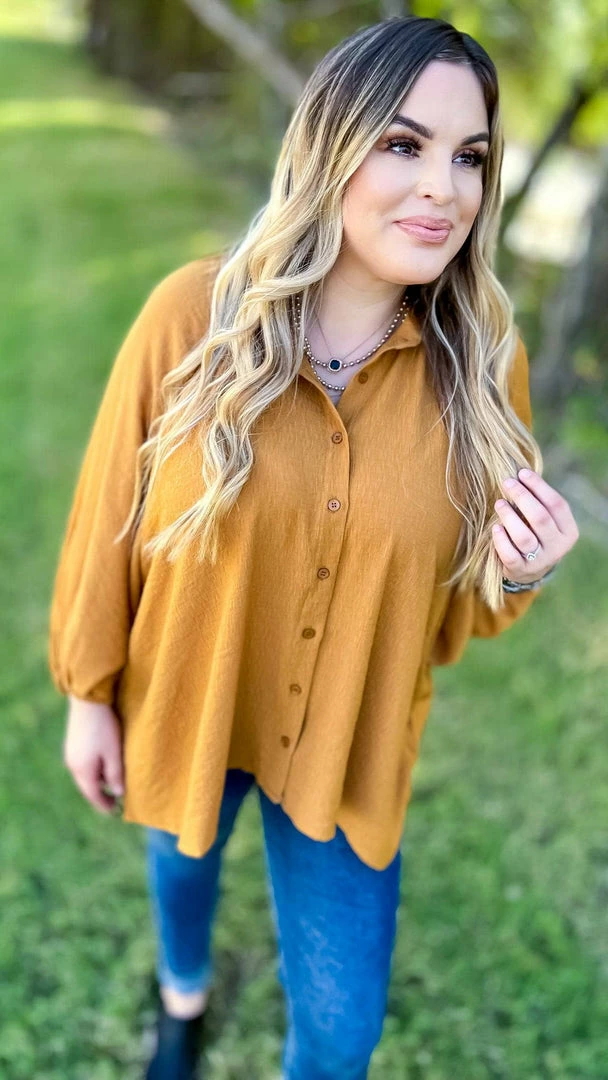 The ZigZag Stripe Camel Closet Staple Top