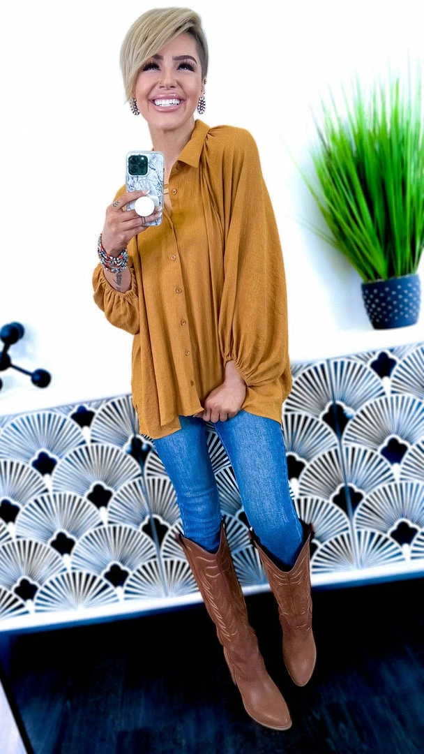 The ZigZag Stripe Camel Closet Staple Top