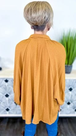 The ZigZag Stripe Camel Closet Staple Top