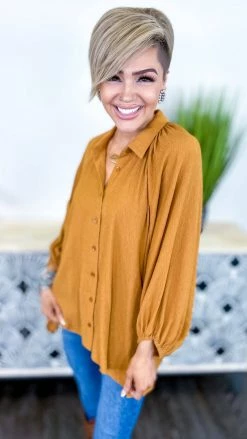 The ZigZag Stripe Camel Closet Staple Top