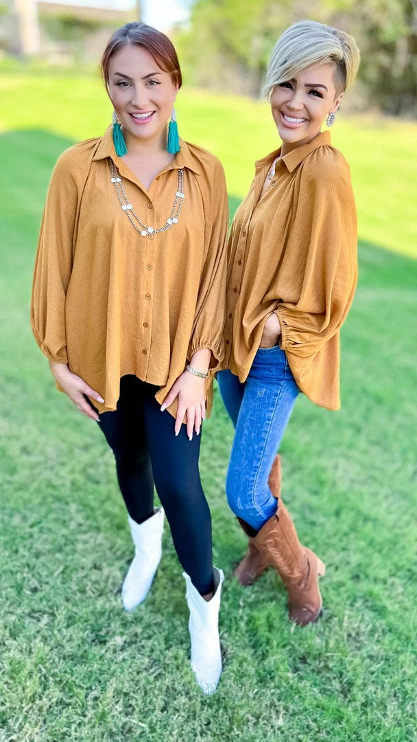 The ZigZag Stripe Camel Closet Staple Top