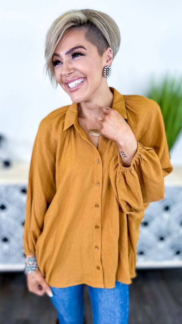 The ZigZag Stripe Camel Closet Staple Top