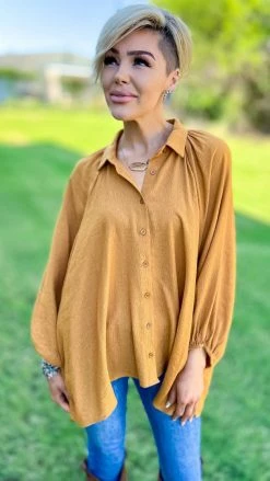 The ZigZag Stripe Camel Closet Staple Top