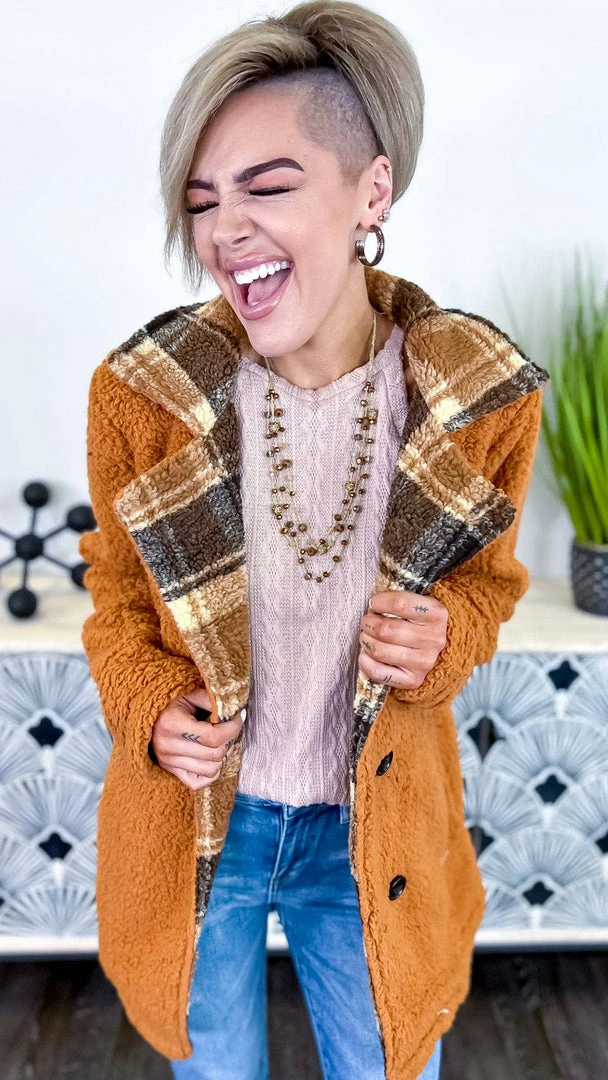 The ZigZag Stripe OUTERWEAR Camel Downtown Brooklyn Jacket