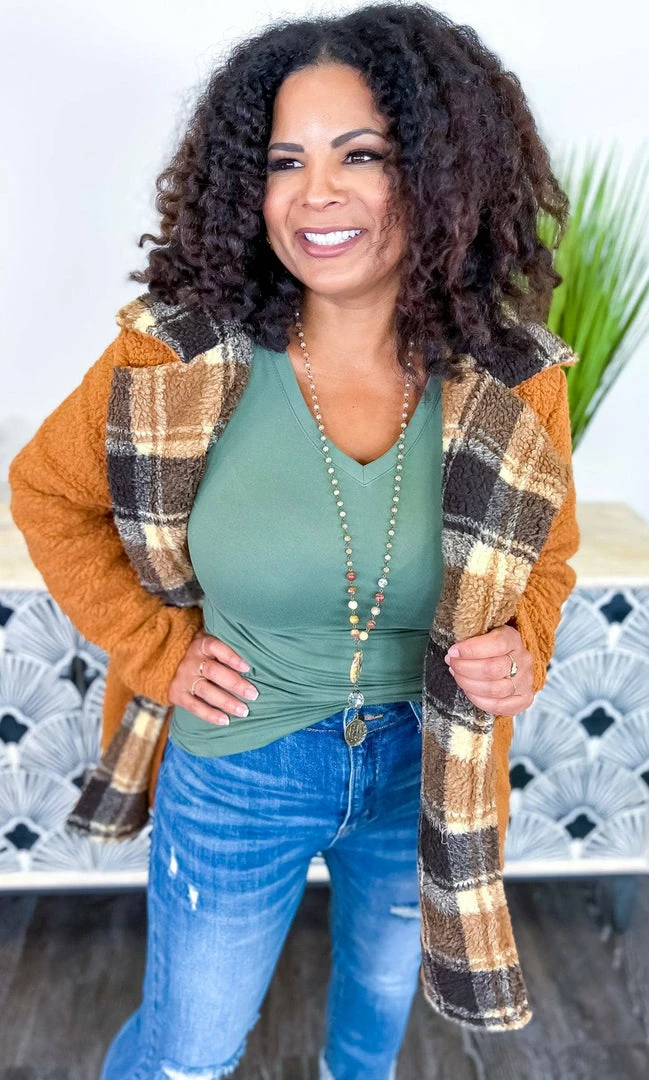 The ZigZag Stripe OUTERWEAR Camel Downtown Brooklyn Jacket