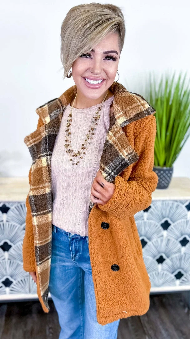 The ZigZag Stripe OUTERWEAR Camel Downtown Brooklyn Jacket