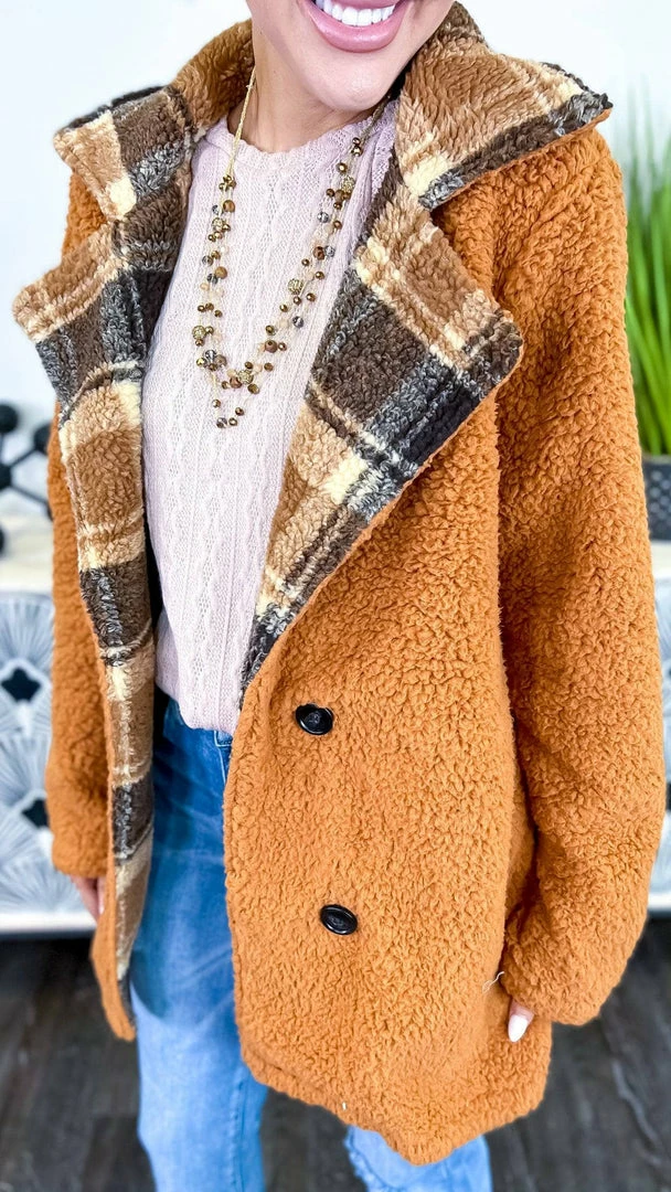 The ZigZag Stripe OUTERWEAR Camel Downtown Brooklyn Jacket