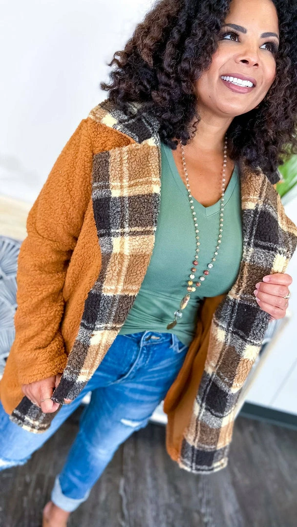 The ZigZag Stripe OUTERWEAR Camel Downtown Brooklyn Jacket