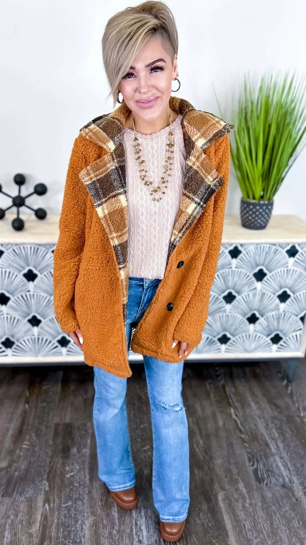 The ZigZag Stripe OUTERWEAR Camel Downtown Brooklyn Jacket