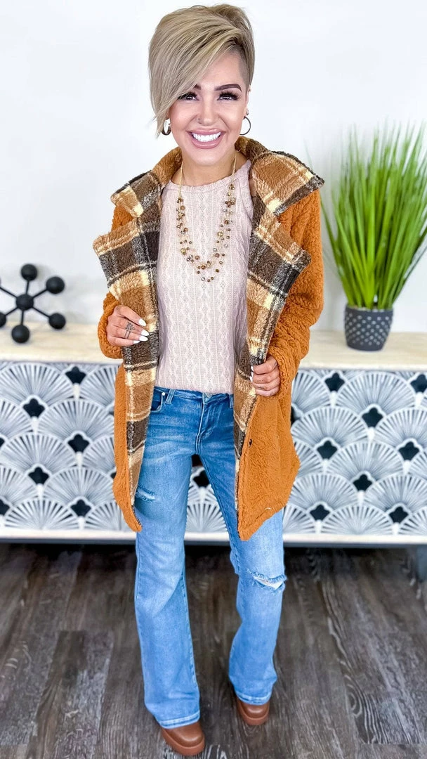 The ZigZag Stripe OUTERWEAR Camel Downtown Brooklyn Jacket