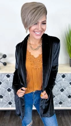 The ZigZag Stripe TOPS & TUNICS Camel Everyday Elegance Tank