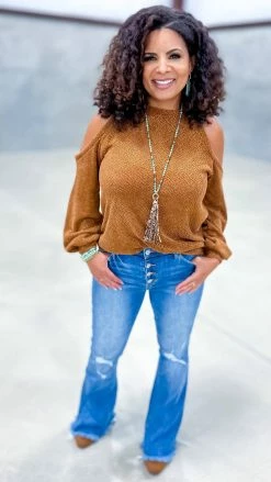 The ZigZag Stripe TOPS & TUNICS Camel Weekend Go To Sweater