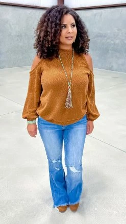 The ZigZag Stripe TOPS & TUNICS Camel Weekend Go To Sweater