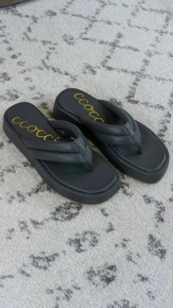 CCOCCI Charcoal Bonnie Platform Sandals SHOES