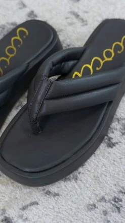 CCOCCI Charcoal Bonnie Platform Sandals SHOES