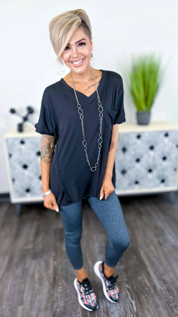 The ZigZag Stripe Charcoal Elite Leggings BOTTOMS