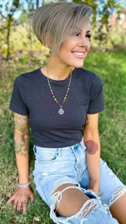 Zenana Charcoal Friendly Retreat Top