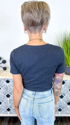 Zenana Charcoal Friendly Retreat Top