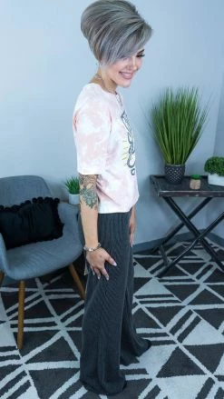 The ZigZag Stripe Charcoal Future Moves Pants [NO RETURNS] BOTTOMS