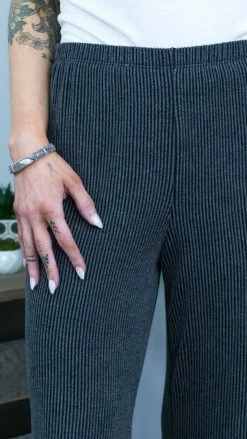 The ZigZag Stripe Charcoal Future Moves Pants [NO RETURNS] BOTTOMS