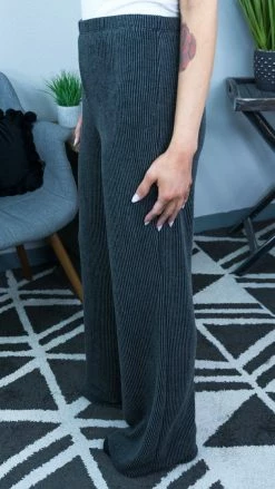 The ZigZag Stripe Charcoal Future Moves Pants [NO RETURNS] BOTTOMS