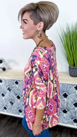 The ZigZag Stripe TOPS & TUNICS Chasing Signs Top