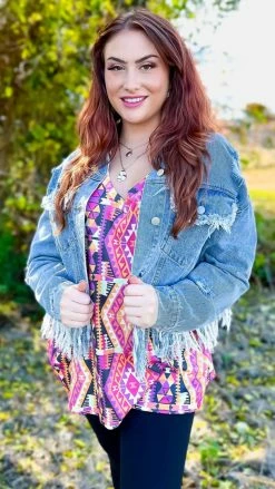 The ZigZag Stripe TOPS & TUNICS Chasing Signs Top