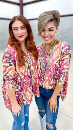 The ZigZag Stripe TOPS & TUNICS Chasing Signs Top