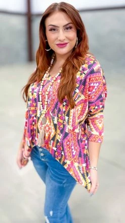 The ZigZag Stripe TOPS & TUNICS Chasing Signs Top