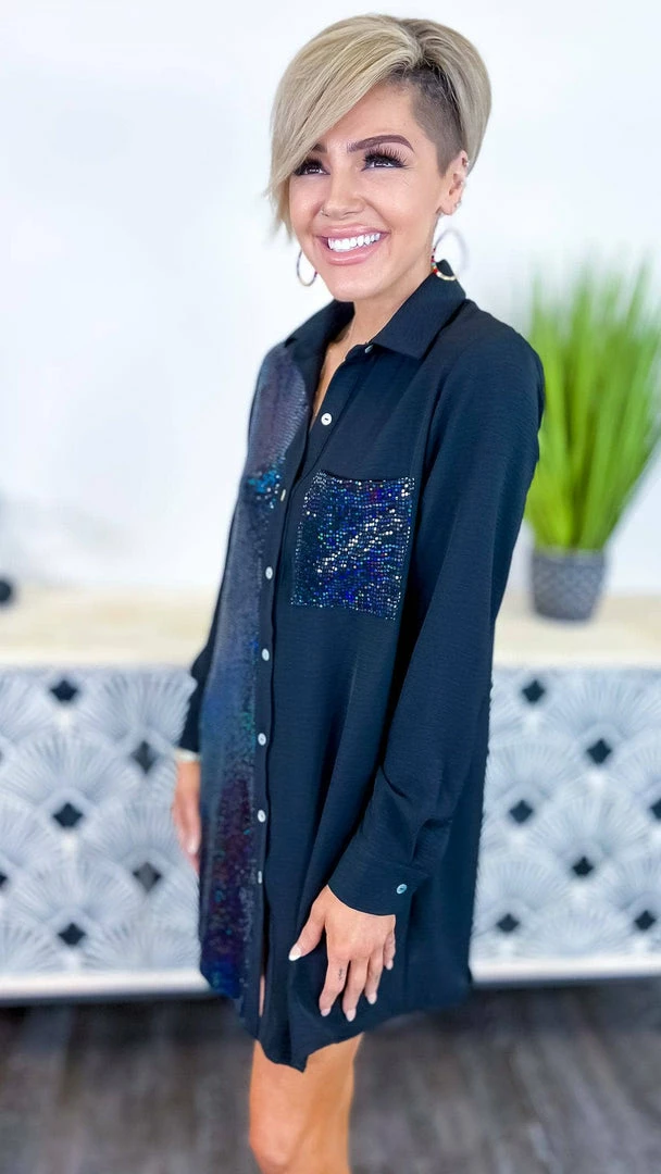 The ZigZag Stripe Cheers To The Night Dress DRESSES