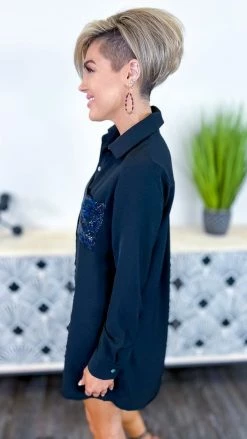 The ZigZag Stripe Cheers To The Night Dress DRESSES