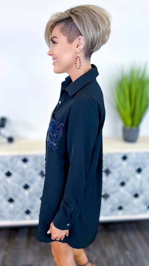 The ZigZag Stripe Cheers To The Night Dress DRESSES