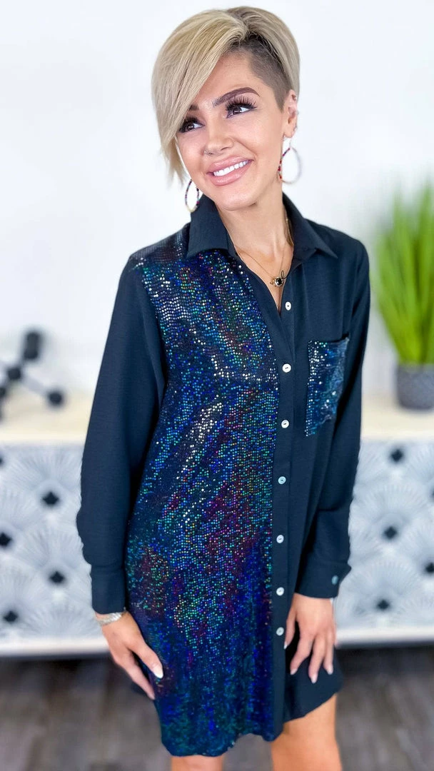 The ZigZag Stripe Cheers To The Night Dress DRESSES