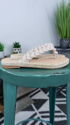 CCOCCI SHOES Chunky Braided Flip Flops [ NO RETURNS ]
