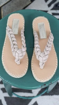 CCOCCI SHOES Chunky Braided Flip Flops [ NO RETURNS ]