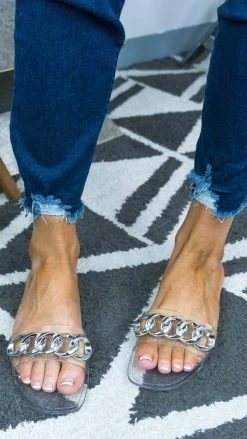 Chinese Laundry Clear Gisselle Sandals