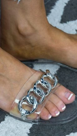 Chinese Laundry Clear Gisselle Sandals