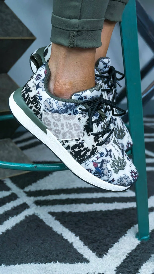 Crazy Train Cool It Cowboy Kick Sneakers SHOES