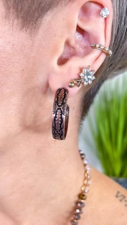 Southern Grace ACCESSORIES Copper Wild Ride Hoop Earrings