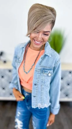 Zenana TOPS & TUNICS Coral Twisted Feelings Tank [NO RETURNS]