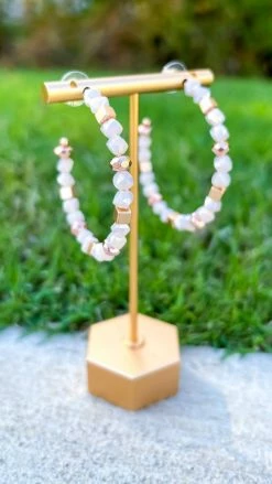 Southern Grace Cream Let's Set Sail Earrings ACCESSORIES